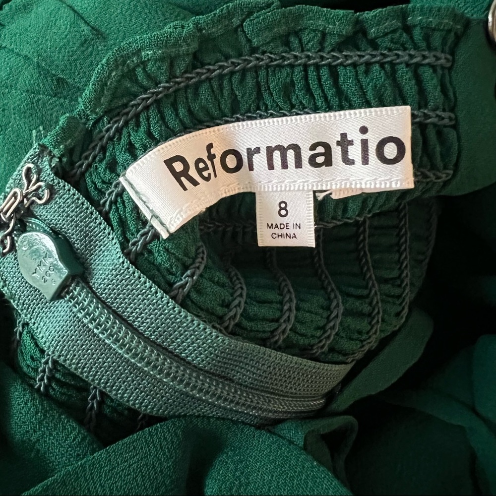 🍭🍭Sale🍭🍭 Reformation Emersyn Dress in Emerald - Picture 10 of 16